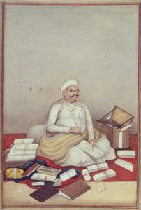 Legg til 27255 fol.96v The Sudra Caste, representert av en regnskapsfører fra et manuskript av 