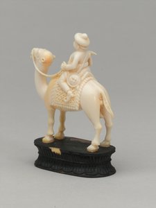 Svart ridder, sjakkbrikke, India, 1820 ca av Indian School