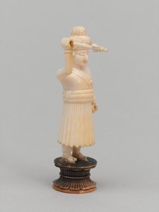 Svart bonde, sjakkbrikke, India, 1820 ca av Indian School