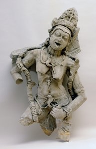 Chamunda, Hinglajgarh Culture, 1000 AD (sandstein) av Indian School