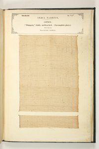 Dungary Cloth, Salem, Madras, fra The Collection of the Textile Manufacturers of India, av John Forbes Watson, utgitt i 1866 av Indian School
