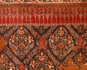 Stoff fra Ayuttaya-perioden med thailandsk design (bomullstrykk) av Indian School