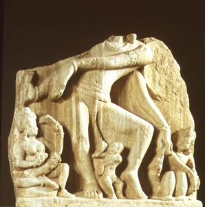 Figur av Natesa, Chittorgarh, Rajasthan, Pratihara-dynastiet (sandstein) av Indian School
