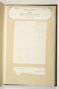 Gurrah Cloth, Patna, Bengal, fra The Collection of the Textile Manufacturers of India, av John Forbes Watson, utgitt i 1866 av Indian School
