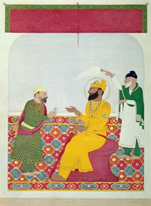 Guru Gobind Singh (1666-1708) 1815-25 av Indian School
