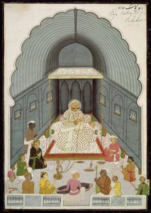 I. 70.4 Fateh Singhs (1769-1818) musikkfest, ca. 1770-80 av Indian School