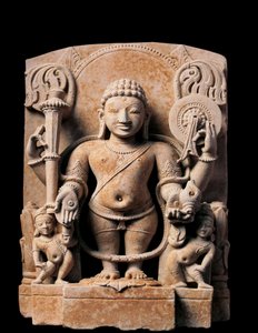 Indisk kunst: Divinity Vishnu. Høy lettelse. 10. århundre. Fra Meerut. av Indian School