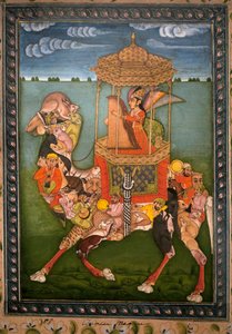 Magisk kamel. Malt miniatyr, rundt 1750, kunst fra Rajasthan og Pahari (India). Nasjonalmuseet i Korea, Seoul (Sør-Korea). av Indian School