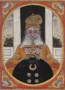 Maharaja Sardar Singh, hersker over Bikaner, 1851-71 av Indian School