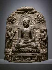 Maravijaya Buddha. Nord-India, Bihar av Indian School