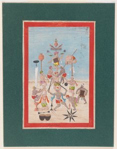 Miniatyrmaleri, ca. 1810 (wc på papir) av Indian School