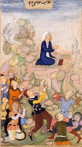 Moses og slangeplagen, 1602-05 (ugjennomsiktig wc på papir) av Indian School