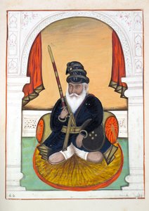 Nutta Singh Akali, fra The Kingdom of the Punjab, its Rulers and Chiefs, bind II, et bind på 30 akvarellstudier av en uidentifisert indisk kunstner, ca. 1840 (wc på papir)