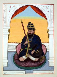 Phola Singh Nihang, fra The Kingdom of the Punjab, its Rulers and Chiefs, bind II, et bind på 30 akvarellstudier av en uidentifisert indisk kunstner, ca. 1840 (wc på papir) av Indian School