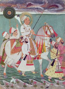 Portrett av Maharajah Ajit Singh av Jodhpur (1678-1724) av Indian School