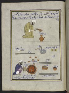 Pot-emaljerer,  86 tegninger bundet inn i et bind som viser håndverk og yrker i Kashmir, håndverkere vises i arbeid med redskaper og utstyr,  Av en Kashmir-kunstner, sannsynligvis i Srinagar, ca. 1850-60 (gouache på papir) av Indian School