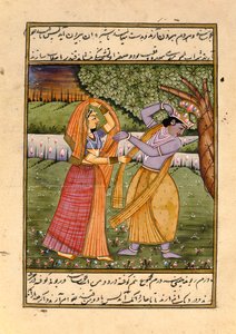 Radha og Krishna, kjærlighetens Gud av Indian School