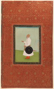 Ruh Allah Khan, 1875-1900 (ugjennomsiktig wc og gull på papir) av Indian School