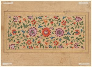 Scrolling Floral Vines, 1755 av Indian School