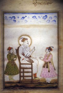 Shah Jahan satt sammen med ledsagere av Indian School