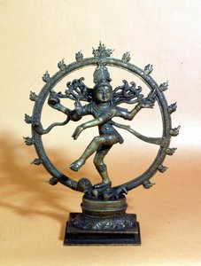 Shiva danser i ildsirkelen og knuser ondskapens ånd. 18. århundre. , Milano av Indian School