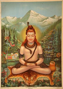Shiva mediterer av Indian School