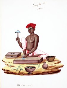 Steinhugger (wc på papir) av Indian School