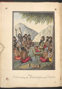 Suta forteller «Ramayana» til vismennene av Indian School