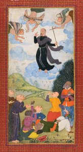 Jesu himmelfart i forkledning av en prest av Indian School