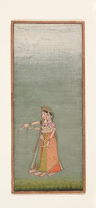 To hoffdamer med fyrverkeri, ca. 1725 av Indian School