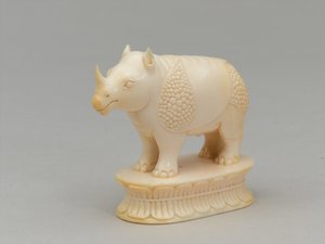 Hvit biskop, sjakkbrikke, India, 1820 ca av Indian School