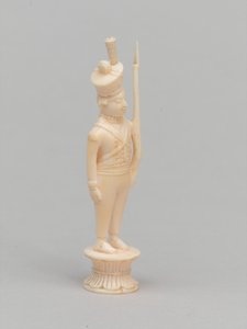 Hvit bonde, sjakkbrikke, India, 1820 ca av Indian School