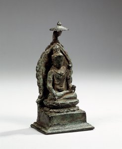 Sentraljavanesisk figur av Padmapani, sent på 900-tallet (bronse)