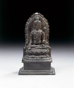 Javanesisk figur av Padmapani, sent på 900-tallet (bronse)