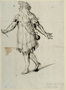 En druide, ca. 1638 (penn og blekk på papir) av Inigo Jones