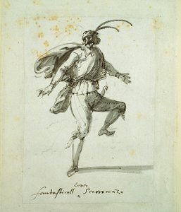 En fantastisk uhyggelig elsker (penn og blekk på papir) av Inigo Jones