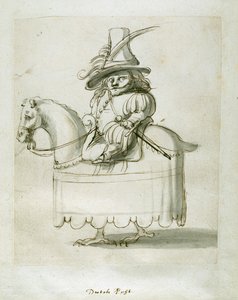 Nederlandsk side (penn og blekk på papir) av Inigo Jones