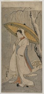 Segawa Chrysanthemum Woman Good Ase Heron Everyda fra Teseries Ichimura Tee r, 1770. av Ippitsusai Bunchō