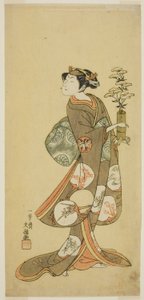 Skuespilleren Yamashita Kyonosuke I i en kvinnelig rolle av Ippitsusai Bunchō