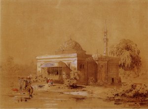 Prosjekt av det tyrkiske bad-paviljongen i Catherine Park i Tsarskoye Selo, ca. 1850 av Ippolit Antonovich Monighetti