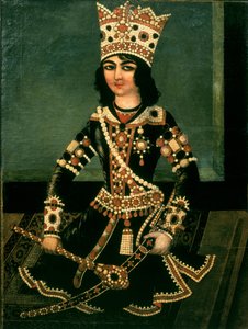 Portrett av Abbas-Minza (ca. 1783-1833), Prins av Persia, sønn av Shah Fath Ali (regjerte 1797-1834)
