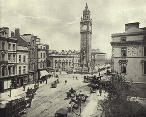 Albert Memorial, Belfast (s/hvitt bilde) av Irish Photographer