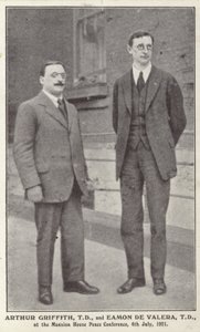 Arthur Griffith og Eamon de Valera av Irish Photographer