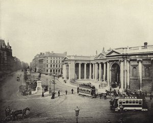 Bank of Ireland, tidligere Parliament House, Dublin (s/hvitt bilde) av Irish Photographer