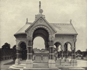 Kardinal McCabes monument, Glasnevin (s/hvitt-bilde) av Irish Photographer