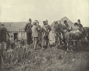 Utkastelsesscene, Vandeleur Estate, County Clare (s/hvitt-bilde) av Irish Photographer