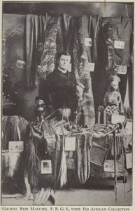 Gabriel Reid Maguire, irsk oppdagelsesreisende, med sin afrikanske samling av Irish Photographer