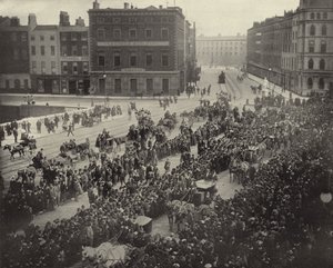 Parnell Memorial Procession, Dublin (s/hvitt bilde) av Irish Photographer