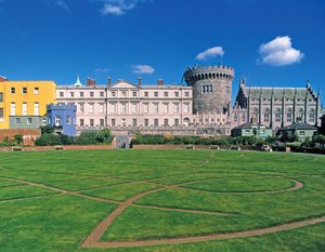 Dublin Castle, utsikt fra hagen
