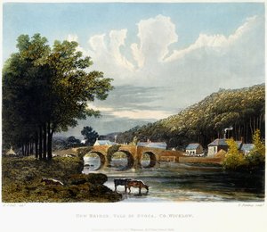 New Bridge, Vale of Ovoca, Co. Wicklow, 1835 av Irish School